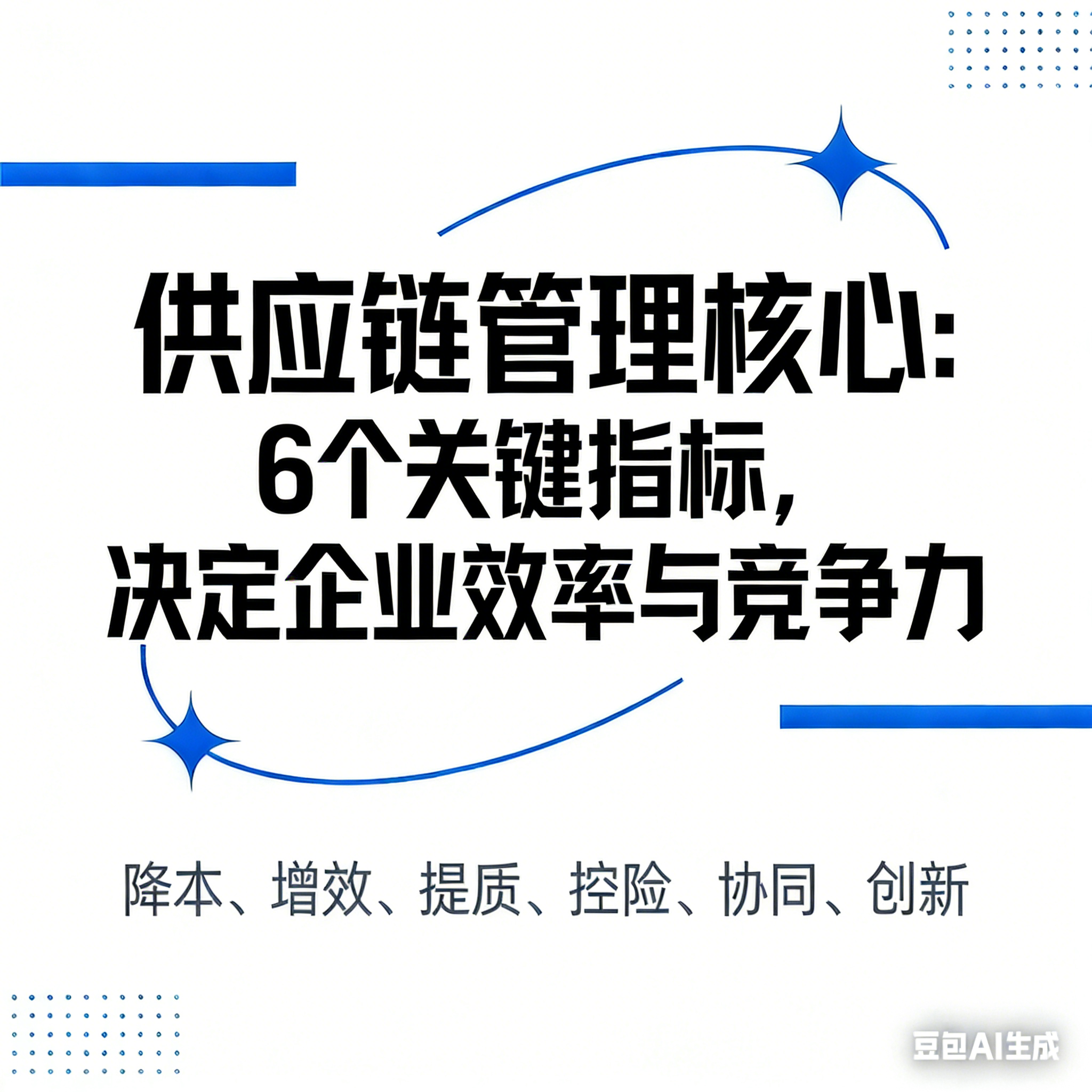 供应链管理核心：6 个关键指标，决定企业效率与竞争力