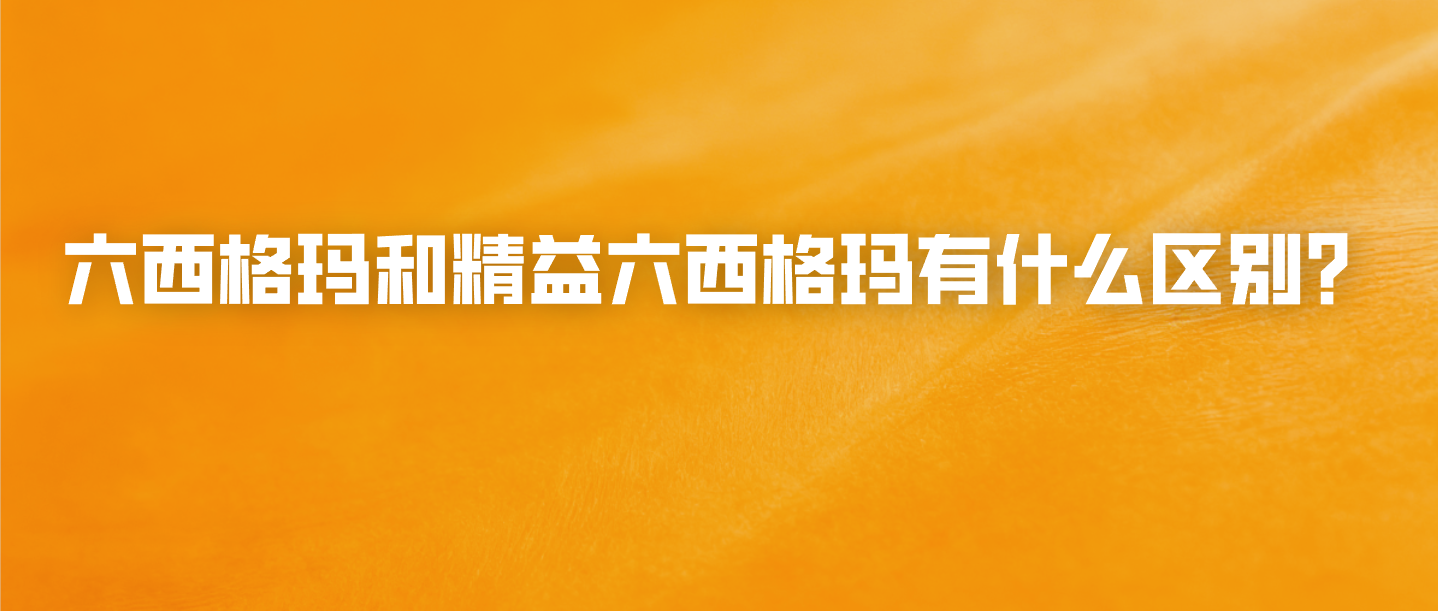 六西格玛和精益六西格玛有什么区别？