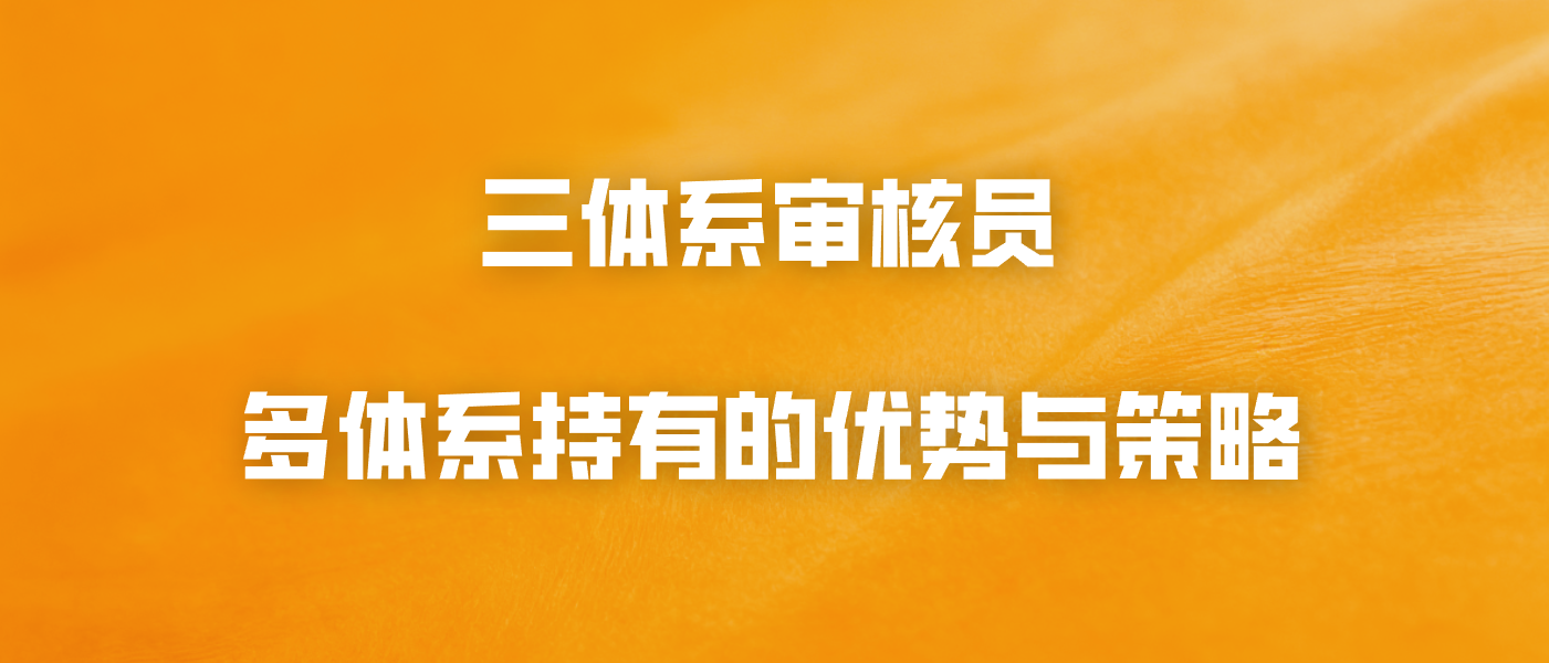三体系审核员：多体系持有的优势与策略