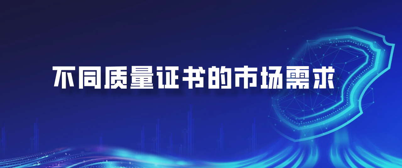 不同质量证书的市场需求