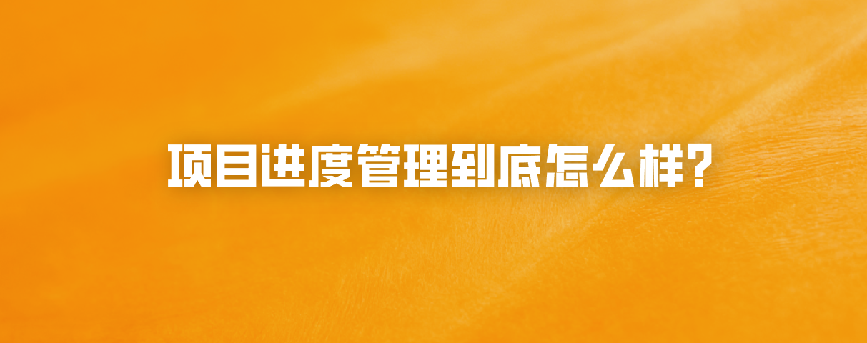 项目进度管理到底怎么样？