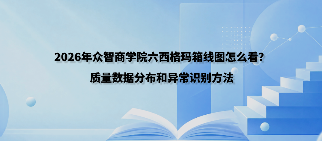 2026年众智商学院六西格玛箱线图怎么看？质量数据分布和异常识别方法