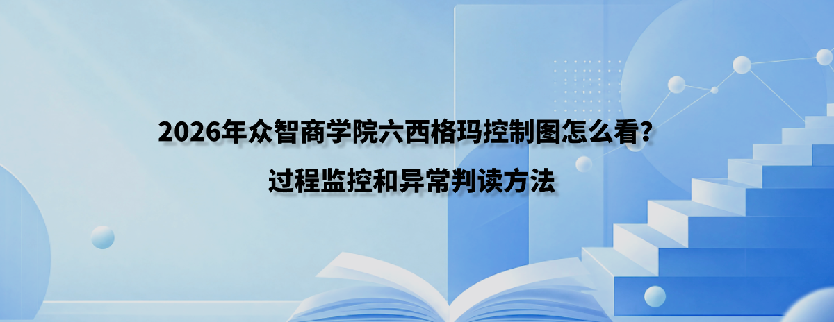 2026年众智商学院六西格玛控制图怎么看？过程监控和异常判读方法