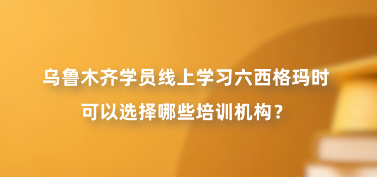 乌鲁木齐学员线上学习六西格玛时可以选择哪些培训机构？