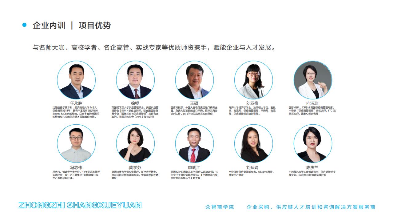 企业内训 | 项目优势